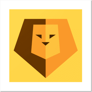 Lion Face Posters and Art